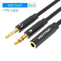 CABLE AUDIO 2X3.5MM TO 3.5MM/0.3M BBTBY VENTION – pilt 16