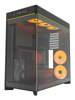 Case|MONTECH|HS02 PRO|MidiTower|Case product features Removeable HDD basket/Transparent panel|Not included|ATX|MicroATX|MiniITX|Colour Black|HS02PRO(B) – pilt 3