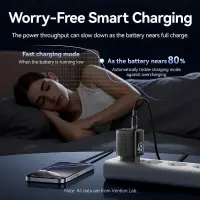 MOBILE CHARGER WALL 45W USB-C/2P BLACK FEFB0-EU VENTION – pilt 8