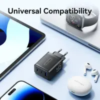 MOBILE CHARGER WALL 65W USB/3P BLACK FERB0-EU VENTION – pilt 2