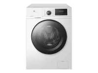 TCL Washing machine | FF1024WA2 | Energy efficiency class A-10% | Front loading | Washing capacity 10 kg | 1400 RPM | Depth 61 cm | Width 59.5 cm | Display | LED | Steam function | White