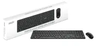 MSI | FORGE K210 | Keyboard and Mouse Set | Wireless | Mouse included | US | Scissor | Black – pilt 2