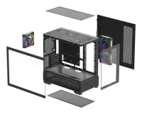 Deepcool Case | CG380 3F | Micro ATX | Black – pilt 4