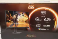 SALE OUT. AOC Gaming Q27G4ZR 27", 2560x1440/1ms/400cd/m², HDMI, DisplayPort, Headphone Out | SALE OUT. AOC | Q27G4ZR | 27 " | Fast IPS | QHD | 16:9 | 240 Hz | 1 ms | 2560 x 1440 pixels | 400 cd/m² | HDMI ports quantity 2 | Black | Warranty 36 month(s) | DAMAGED PACKAGING – pilt 2