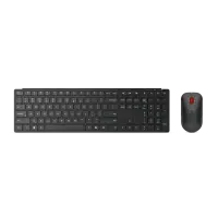 Lenovo Multi-Mode Pro Combo Keyboard and Mouse 6000-US Euro | Keyboard and Mouse Set | Wireless | Mouse included | Bluetooth | US Euro | Eclipse Black