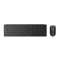 Lenovo Multi-Mode Pro Combo Keyboard and Mouse 6000-US Euro | Keyboard and Mouse Set | Wireless | Mouse included | Bluetooth | US Euro | Eclipse Black
