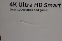 SALE OUT. Sharp 50HP6265E 50" (126cm) QLED 4K Ultra HD Google TV, Dolby Vision, Dolby Atmos, Central Stand | Sharp 50HP6265E | 50 | Smart TV | Google TV | UHD | Black | DAMAGED PACKAGING