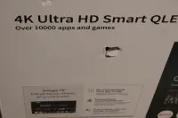 SALE OUT. Sharp 50HP6265E 50" (126cm) QLED 4K Ultra HD Google TV, Dolby Vision, Dolby Atmos, Central Stand | Sharp 50HP6265E | 50 | Smart TV | Google TV | UHD | Black | DAMAGED PACKAGING