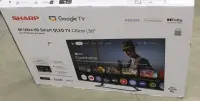 SALE OUT. Sharp 50HP6265E 50" (126cm) QLED 4K Ultra HD Google TV, Dolby Vision, Dolby Atmos, Central Stand | Sharp 50HP6265E | 50 | Smart TV | Google TV | UHD | Black | DAMAGED PACKAGING – pilt 3