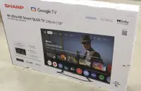SALE OUT. Sharp 50HP6265E 50" (126cm) QLED 4K Ultra HD Google TV, Dolby Vision, Dolby Atmos, Central Stand | Sharp 50HP6265E | 50 | Smart TV | Google TV | UHD | Black | DAMAGED PACKAGING – pilt 12