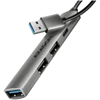 HUE-STA ALU STRIP USB-A 4 port hub