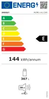 INDESIT Refrigerator | MLINS 1411 S4E | Energy efficiency class E | Free standing | Larder | Height 171.4 cm | No Frost system | Fridge net capacity 367 L | 38 dB | Silver