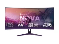 Arozzi | Nova | 34 " | VA | UWQHD | 21:9 | 165 Hz | 1 ms | 3440 x 1440 pixels | 350 cd/m² | HDMI ports quantity 2 | Purple – pilt 2