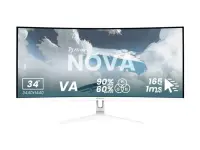 Arozzi | Nova | 34 " | VA | QHD | 21:9 | 165 Hz | 1 ms | 3440 x 1440 pixels | 350 cd/m² | HDMI ports quantity 2 | White – pilt 4
