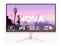Arozzi | Nova | 27 " | IPS | QHD | 16:9 | 180 Hz | 1 ms | 2560 x 1440 pixels | 350 cd/m² | HDMI ports quantity 2 | Pink – pilt 5
