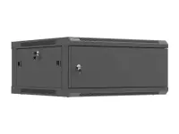 Lanberg Wall mounted installation cabinet 19" 4U 600X600 | WF01-6604-00B | Black