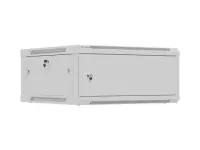 Lanberg Wall mounted installation cabinet 19" 4U 600X600 | WF01-6604-00S | Grey