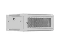 Lanberg Wall mounted installation cabinet 19" 4U 600X600 | WF01-6604-23S | Grey