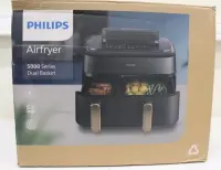 SALE OUT. Philips NA552/00 5000 Series Dual Steam Airfryer, 9 L, Black | SALE OUT. Philips Dual Steam Air Fryer | NA552/00 5000 Series | Power 2750 W | Capacity 9 L | RapidAir Plus | Black | DAMAGED PACKAGING | 24 month(s)