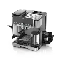NINJA | Coffee Maker | ES701EU Luxe Café Pro | Pump pressure 9 bar | Built-in milk frother | Ground | 1650 W | Black/Stainless Steel