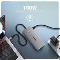 AXAGON USB-C 10Gbps DUAL 4K DISPLAY 7in1 hub | HMC-CUB83X2 – pilt 7
