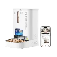 PETKIT YumShare Dual-hopper 2 Automatic Feeder with Camera | Capacity 5 L | Material ABS, 304 stainless steel | White