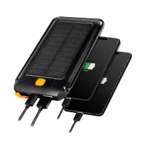 Logilink Solar Powerbank 10000 mAh, Flashlight, 2x USB-A QC & 1x USB-C PD | PA0273