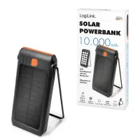 Logilink Solar Powerbank 10000 mAh, Flashlight, 2x USB-A QC & 1x USB-C PD | PA0273 – pilt 6