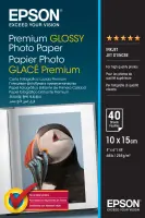 Epson Premium Glossy Photo Paper, 100 x 150 mm, 255g/m², 40 sheets