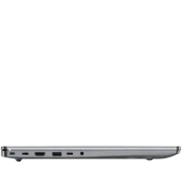 TECNO Megabook K16SDA AMD R5-7430U up to 4.3GHz 16-inch FHD IPS 16:10 1920x1200 300nits 60Hz  RAM 16Gb SSD 1Tb 70Wh 17.5 hours Cam 1Mp 720p AI WiFi5 BT 5.0 RJ45 2xTypeC Full 2xUSB3.1 HDMI Finger print QWERTY EN Backlight All metal Winows 11H Gray – pilt 4
