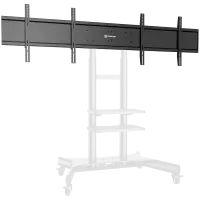 ONKRON Dual Screen VESA Panel Accessory for TS1881 Mobile TV Stand up to 90.9 kg, Black