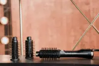 Rowenta | Styling Hair Brush | CF9620 | Temperature (max) 80 °C | Number of heating levels 3 | Black/Gold Rose – pilt 10