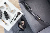 Rowenta | Styling Hair Brush | CF9620 | Temperature (max) 80 °C | Number of heating levels 3 | Black/Gold Rose – pilt 8