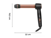 Rowenta CF4620E0 | Twist Curl Curling Iron | Ceramic heating system | Ion conditioning | Barrel diameter 27, 32. 38 mm | Temperature (min) 150 °C | Temperature (max) 210 °C | Number of heating levels 4 | Display LCD | 86 W | Black/Copper – pilt 8