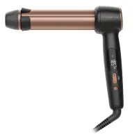 Rowenta CF4620E0 | Twist Curl Curling Iron | Ceramic heating system | Ion conditioning | Barrel diameter 27, 32. 38 mm | Temperature (min) 150 °C | Temperature (max) 210 °C | Number of heating levels 4 | Display LCD | 86 W | Black/Copper