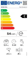 Whirlpool | Washing Machine | TDLR 55140S | Energy efficiency class C | Top loading | Washing capacity 5.5 kg | 1100 RPM | Depth 60 cm | Width 40 cm | Digital | White – pilt 6