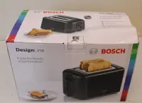 SALE OUT. | Bosch DesignLine Toaster | TAT3P423 | Power 970 W | Number of slots 2 | Housing material Stainless steel | Black | DAMAGED PACKAGING AND ITEM BODY