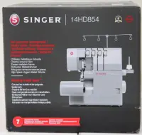 SALE OUT. Singer Sewing Machine | 14HD-854 Heavy Duty Serger | Number of stitches 8 | Grey | DAMAGED PACKAGING – pilt 3