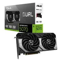 Asus Dual GeForce RTX 5070 12GB GDDR7 OC Edition | NVIDIA | 12 GB | GeForce RTX 5070 | GDDR7 | HDMI ports quantity 1 | PCI Express 5.0 | Memory clock speed 2542 MHz