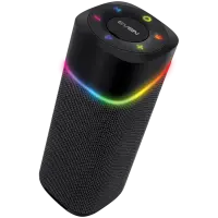 2.0 portable speaker SVEN PS-155, black, power output 2x5 W (RMS), TWS, Bluetooth, FM, USB, lithium battery