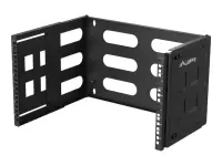 Lanberg Folding Bracket Wall-mount 19" 6U | FB01-5406-10B | Black – pilt 3