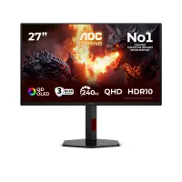 AOC | Q27G4ZDR | 27 " | QD-OLED | QHD | 16:9 | 240 Hz | 0.03 ms | 2560 x 1440 pixels | 400 cd/m² | HDMI ports quantity 2 | Black – pilt 14