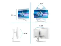 Philips | 27M2N6501L/00 | 27 " | QD-OLED | 16:9 | 240 Hz | 0.03 ms | 2560 x 1440 pixels | 400 cd/m² | HDMI ports quantity 2 | White