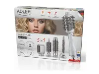 Adler 5-in-1 Curling Iron-Dryer | AD 2027 | Number of heating levels 2 | 1200 W | White/Champagne – pilt 16