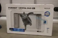 SALE OUT. PETKIT Purobot Crystal Duo with Camera Self-Cleaning Cat Litter Box | White | DAMAGED PACKAGING