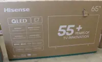 SALE OUT. Hisense 65E7Q 65" (164 cm) UHD QLED Smart TV | SALE OUT. Hisense UHD QLED Smart TV | 65E7Q | 65" | Smart TV | VIDAA OS | UHD | Black | DAMAGED PACKAGING