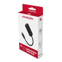 Axagon HUE-M1C jaotur USB 3.2 Gen 1 (3.1 Gen 1) Type-C 5000 Mbit/s Must – pilt 6