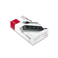 Axagon HUE-S2BL jaotur USB 3.2 Gen 1 (3.1 Gen 1) Type-A 5000 Mbit/s Must – pilt 7