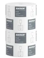 Rullkäterätik KATRIN Plus, S2, valge, 2-kihiline, 60 m, D 14 cm, 240 lehte
