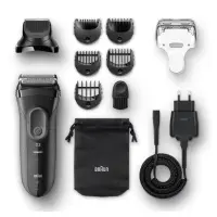 Braun 3000BT Foolium pardel Trimmer Must, Hall – pilt 9